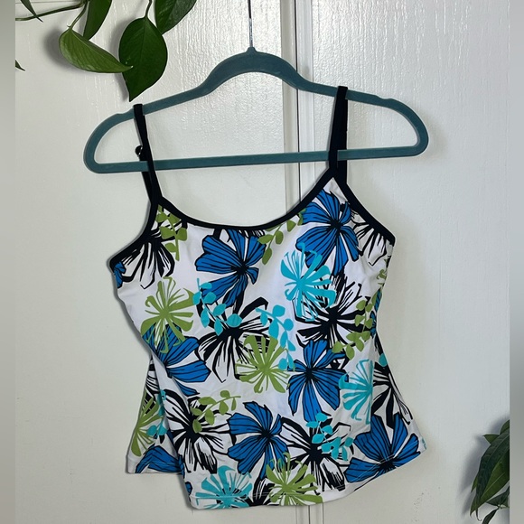 Jag Active Swim Jag Active Womens Medium White With Blue And Green